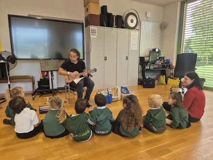 Music class at Haut-Lac School