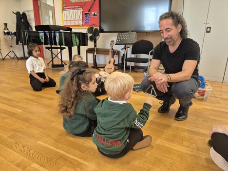 Music with 3-year-olds at Haut-Lac School