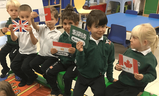 International school students and their nationalities