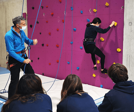 Climbing lesson