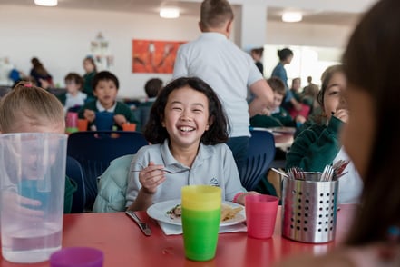 Healthy and happy Haut-Lac School student