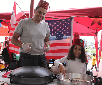 Parent & student cooking